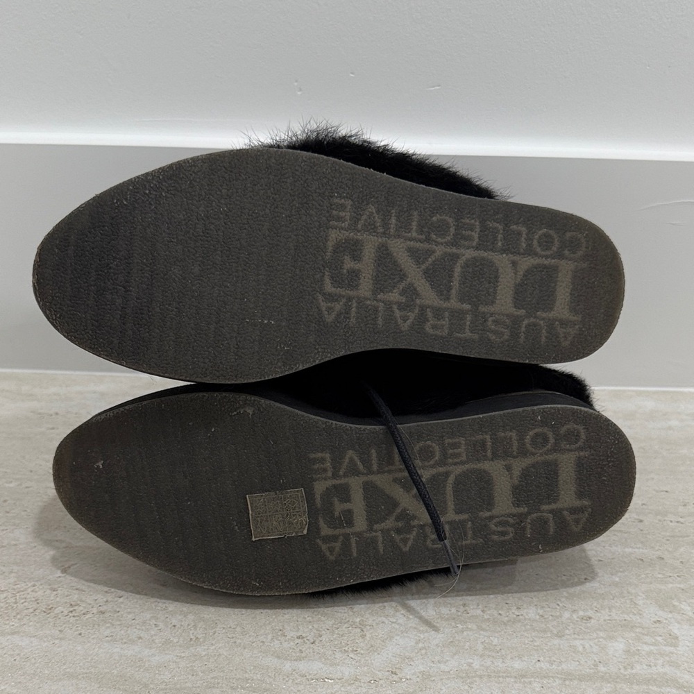 Australia Luxe Collective Black Fur Winter Boots - Picture 5 of 6